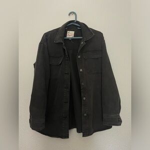 Stoosh Vintage Denim Womens Black Denim Jacket